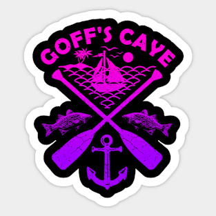 Goff's Caye Beach, Belize, Boat Paddle Sticker